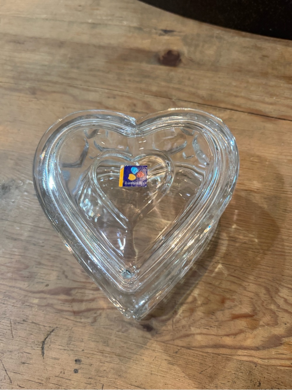 Luminarc Heart-Shaped Clear Glass Dish